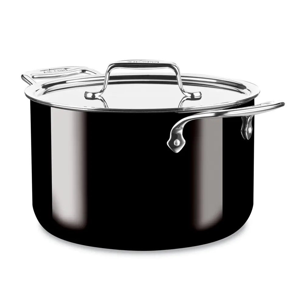 NEW IN BOX All-Clad FUSIONTEC Ceramic with Steel Core Stockpot 7 quart Onyx